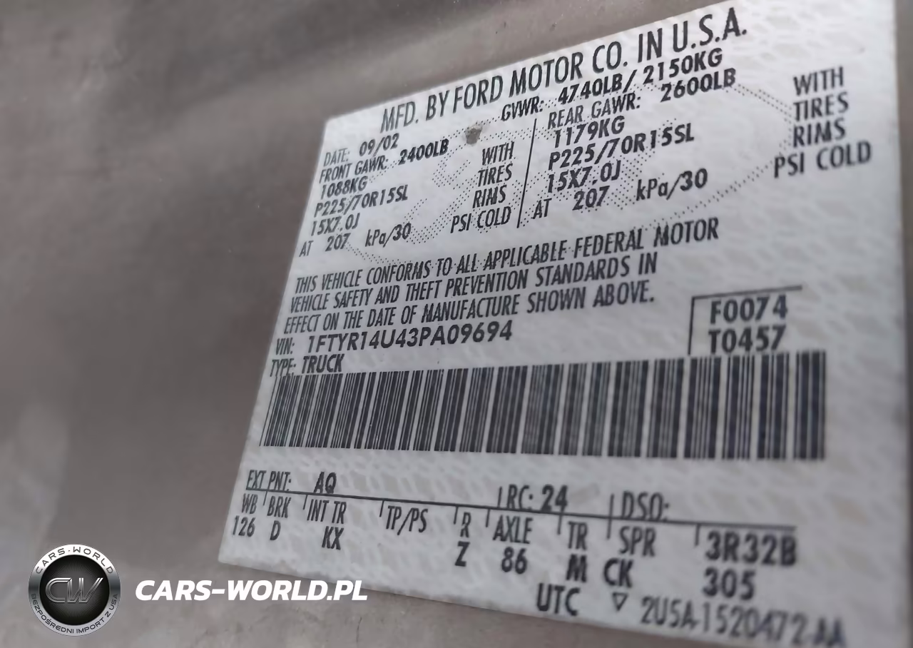 2003 Ford Ranger Edge-Tremor-Xl-Xlt VIN:1FTYR14U43PA09694 - 9