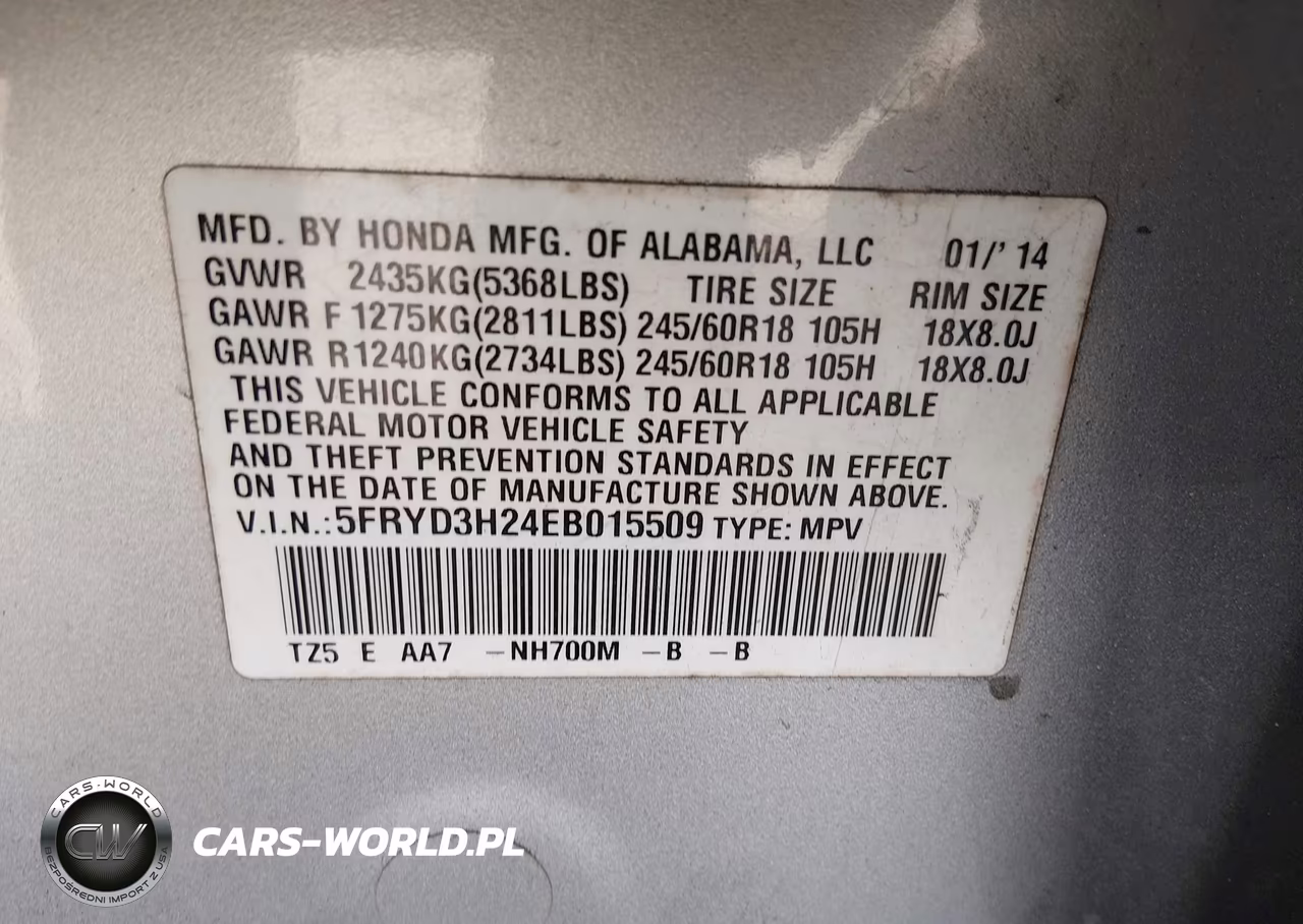 2014 Acura Mdx VIN:5FRYD3H24EB015509 - 9