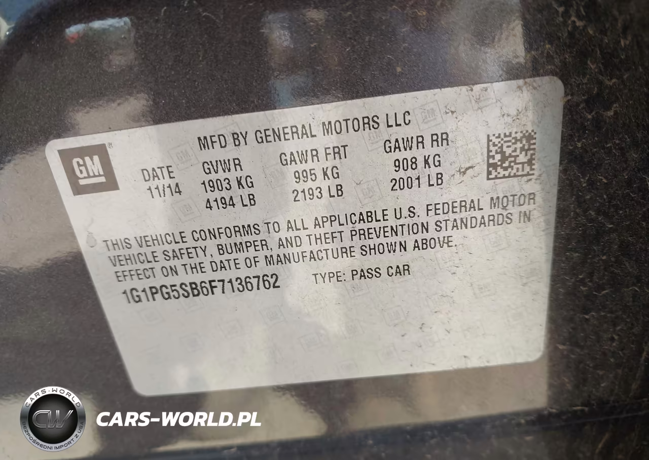 2015 Chevrolet Cruze Ltz VIN:1G1PG5SB6F7136762 - 9