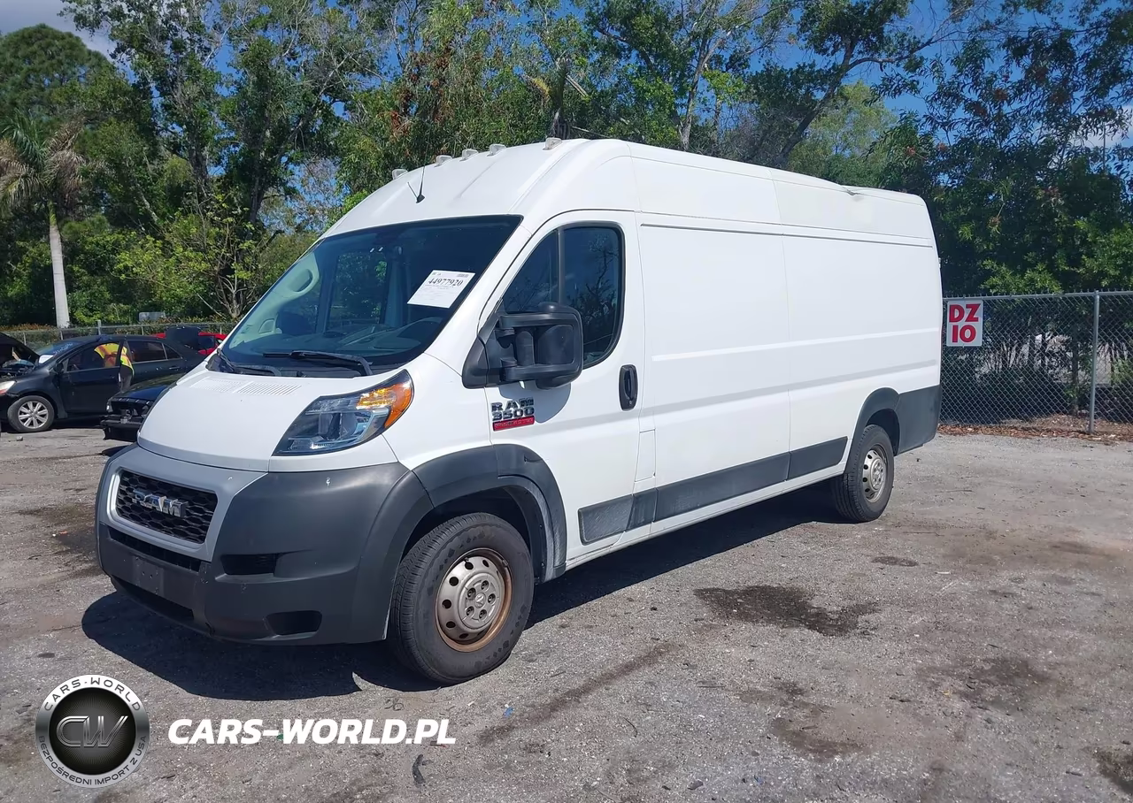 2020 Ram Promaster 3500 Cargo Van High Roof 159 Wb Ext VIN:3C6URVJG9LE102013 - 2
