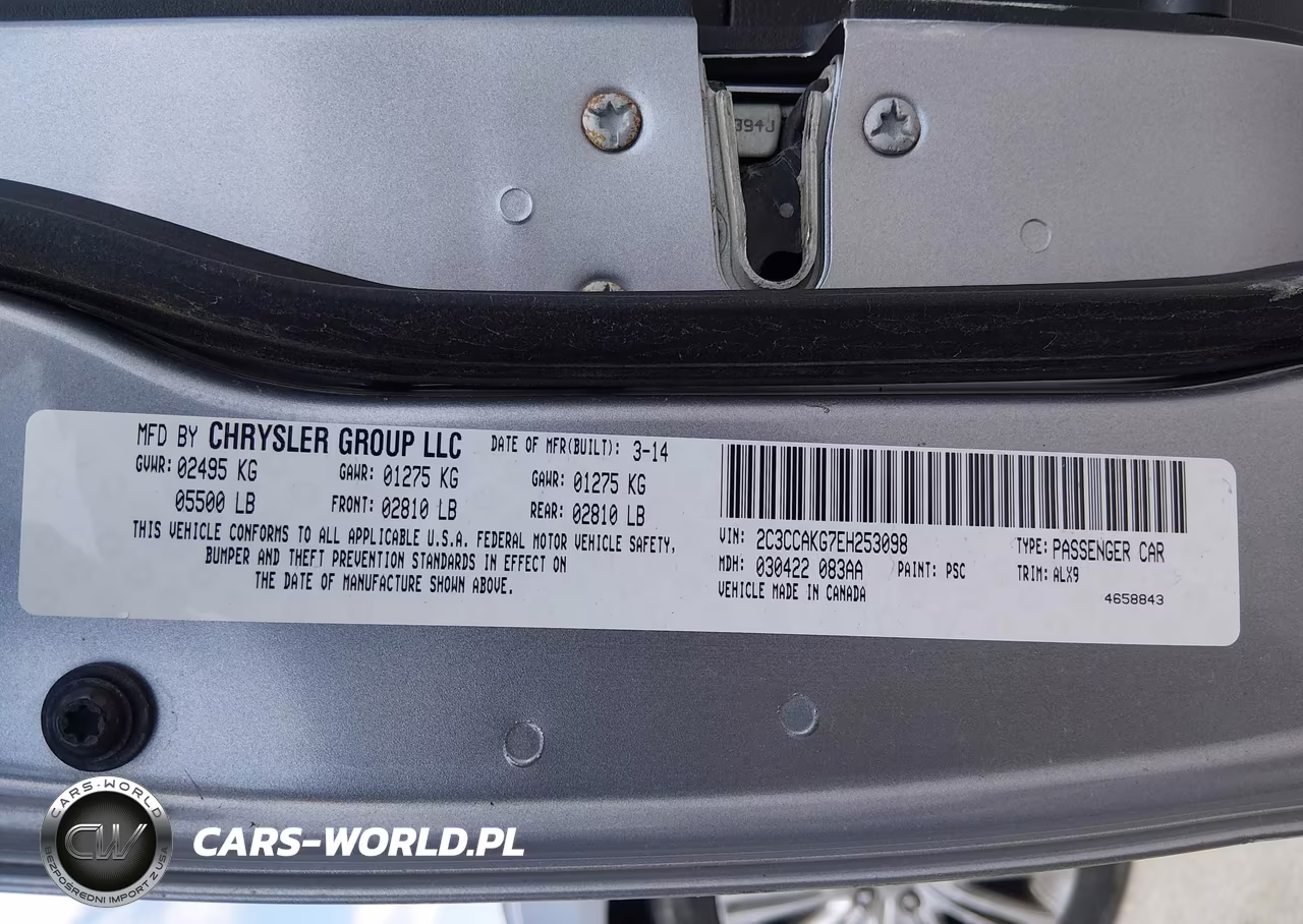 2014 Chrysler 300C Awd VIN:2C3CCAKG7EH253098 - 9