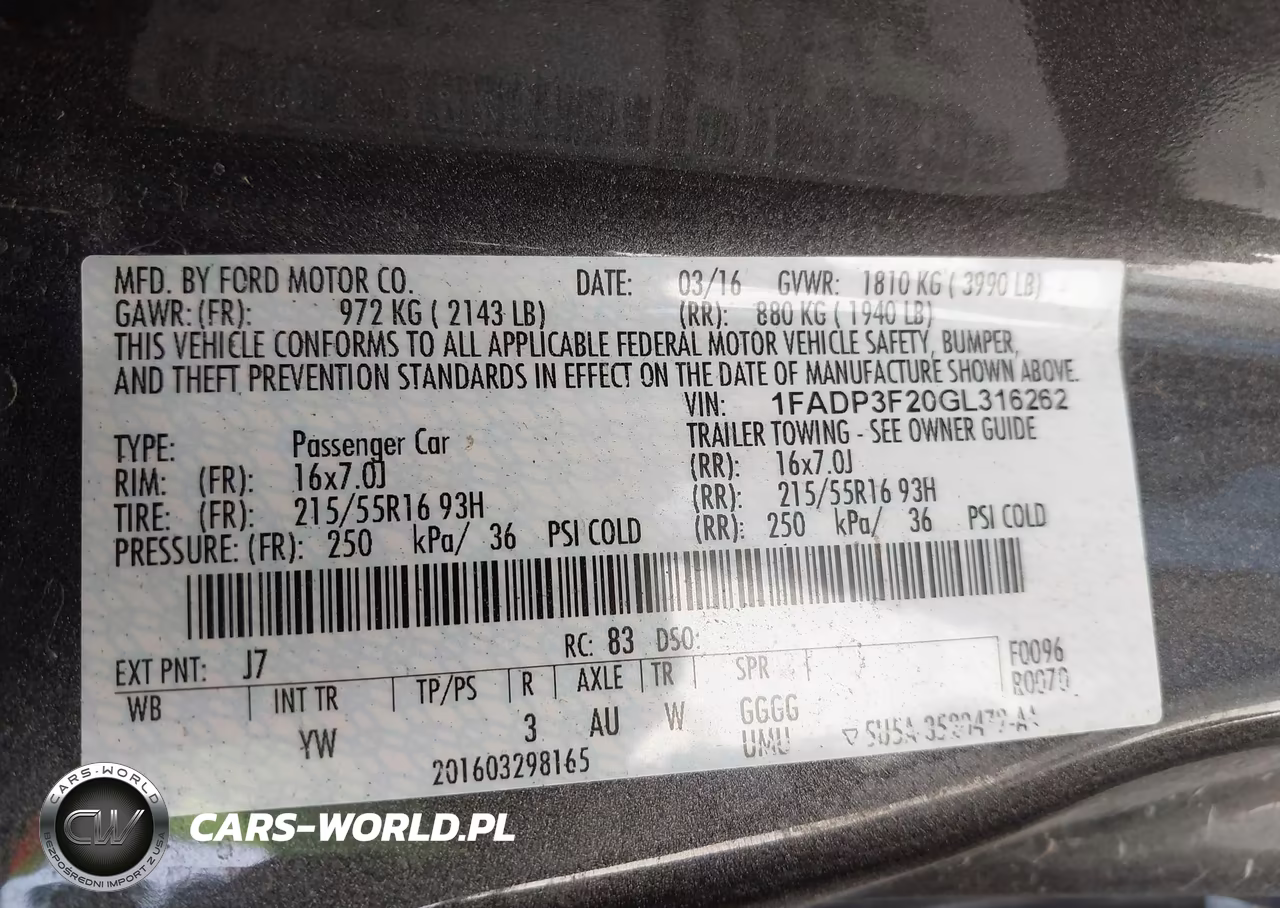 2016 Ford Focus Se VIN:1FADP3F20GL316262 - 9