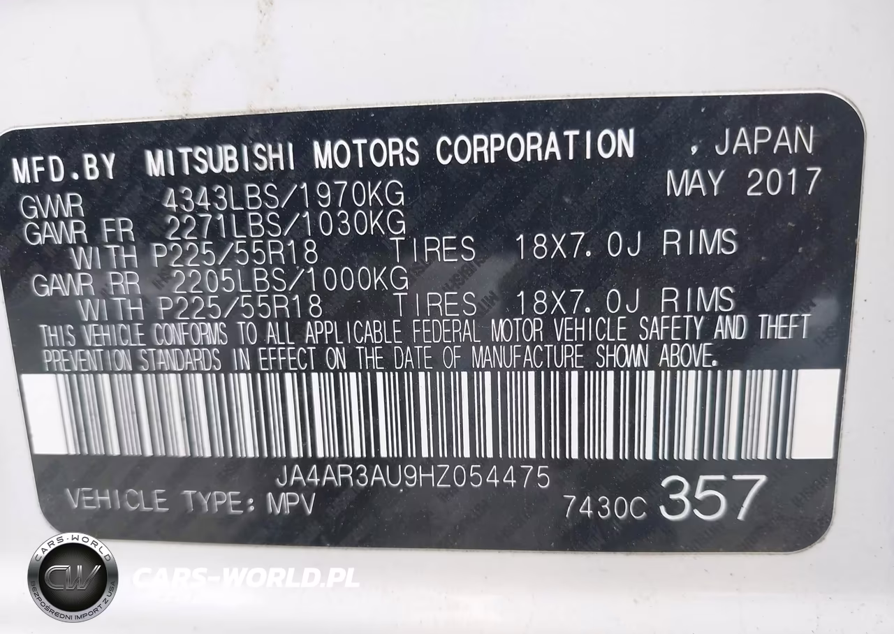 2017 Mitsubishi Outlander Sport 2.0 Le VIN:JA4AR3AU9HZ054475 - 9