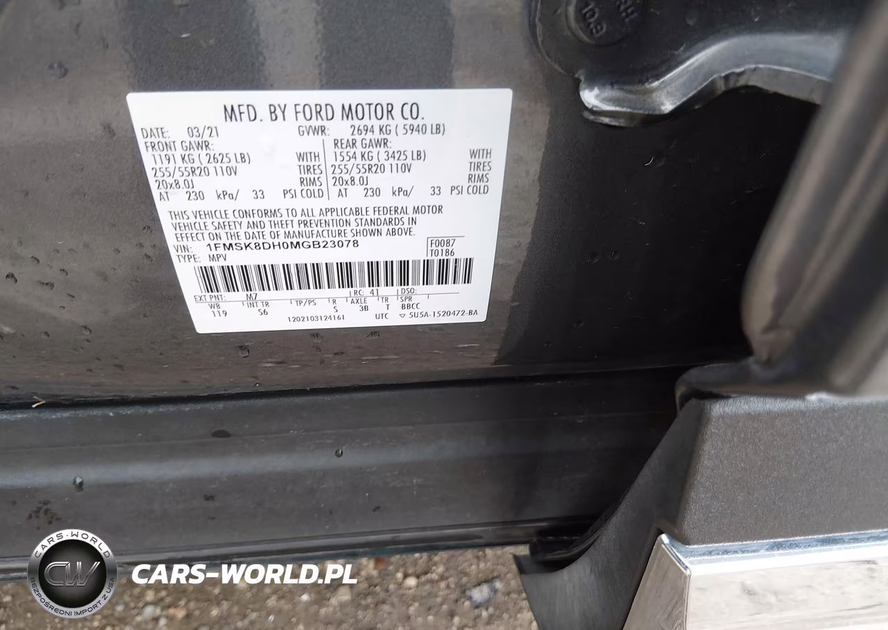 2021 Ford Explorer Xlt VIN:1FMSK8DH0MGB23078 - 9