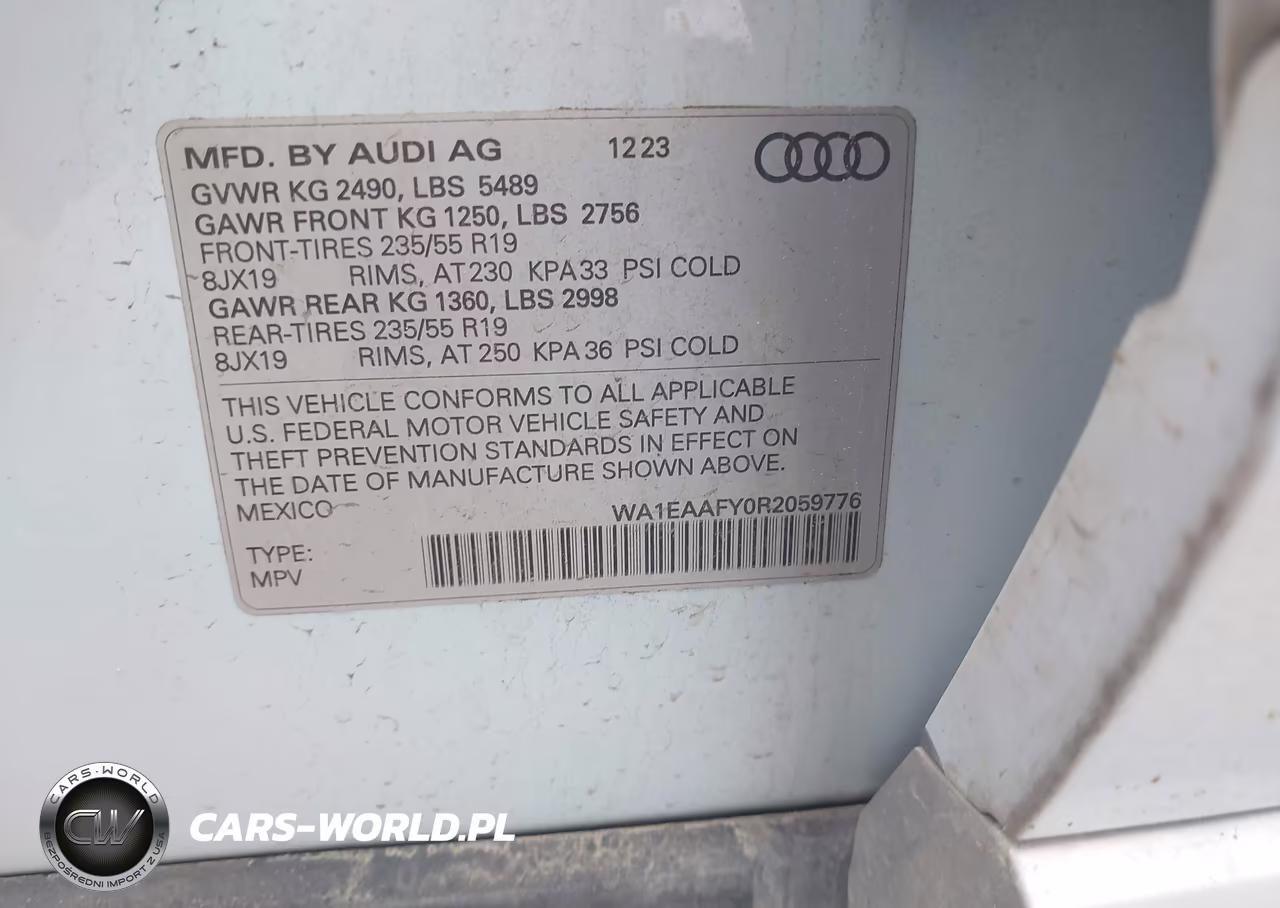 2024 Audi Q5 Premium Plus 45 Tfsi S Line Quattro VIN:WA1EAAFY0R2059776 - 9