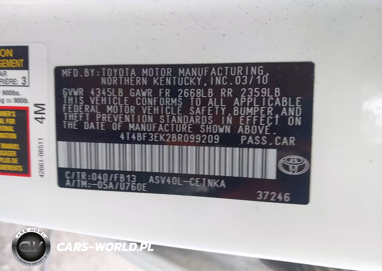 2011 Toyota Camry Le VIN:4T4BF3EK2BR099209 - 9