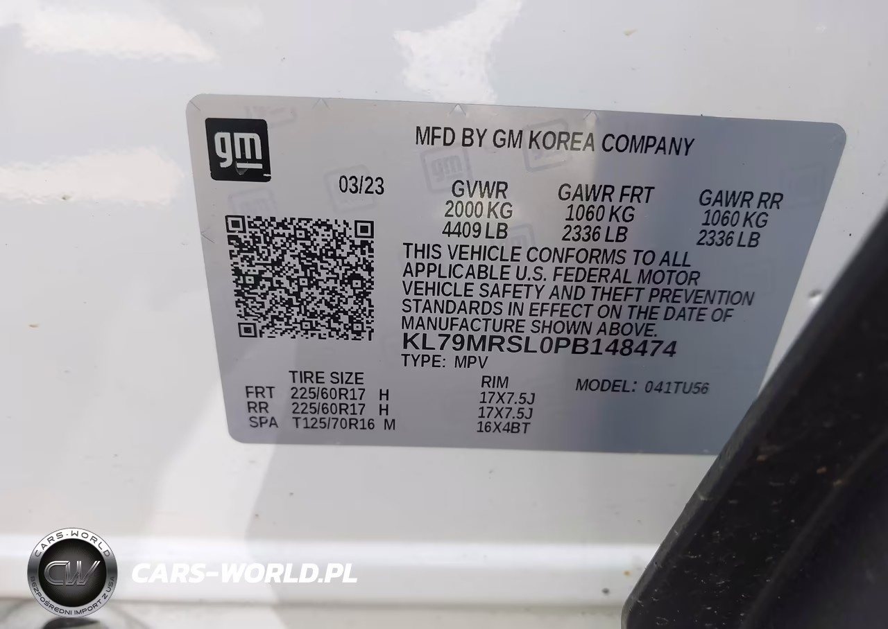 2023 Chevrolet Trailblazer Awd Lt VIN:KL79MRSL0PB148474 - 9