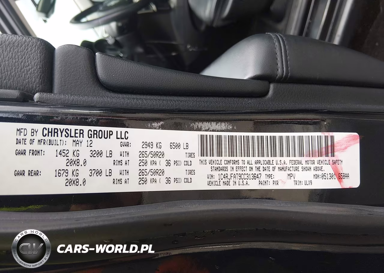 2012 Jeep Grand Cherokee Laredo VIN:1C4RJFAT9CC313647 - 9