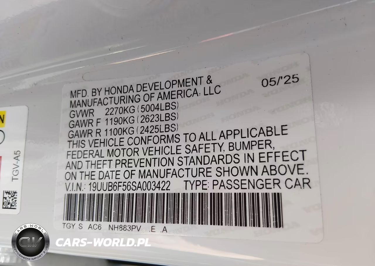 2025 Acura Tlx A-Spec Package VIN:19UUB6F56SA003422 - 9