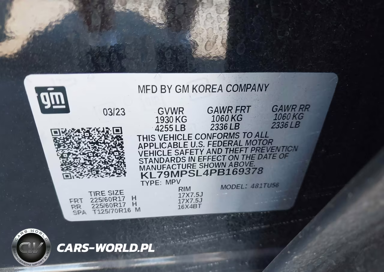 2023 Chevrolet Trailblazer Fwd Lt VIN:KL79MPSL4PB169378 - 9