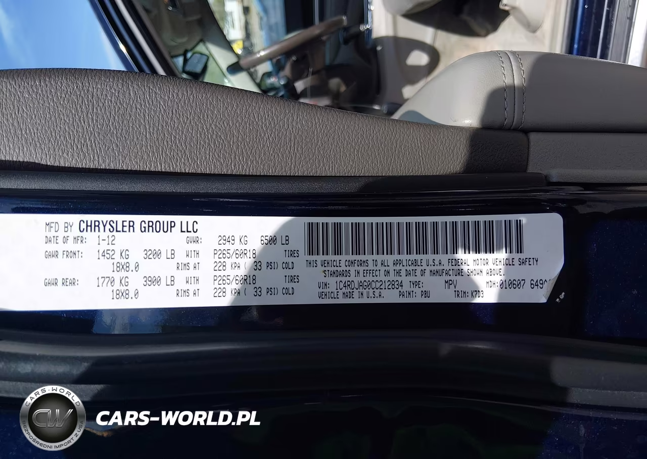 2012 Dodge Durango Sxt VIN:1C4RDJAG0CC212834 - 9
