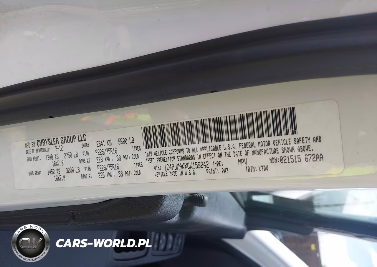 2012 Jeep Liberty Sport VIN:1C4PJMAKXCW159242 - 9