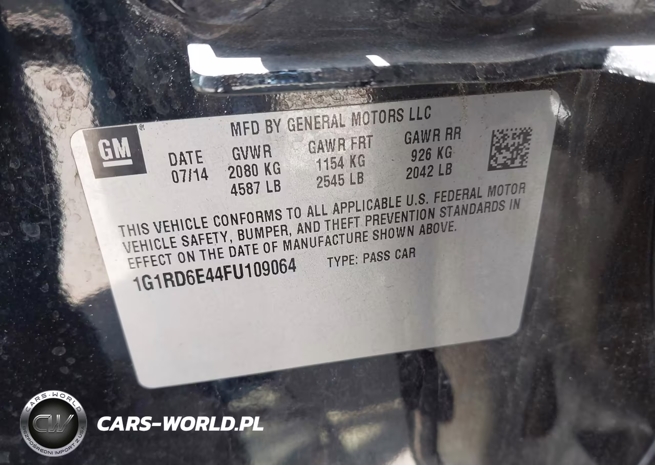 2015 Chevrolet Volt VIN:1G1RD6E44FU109064 - 9