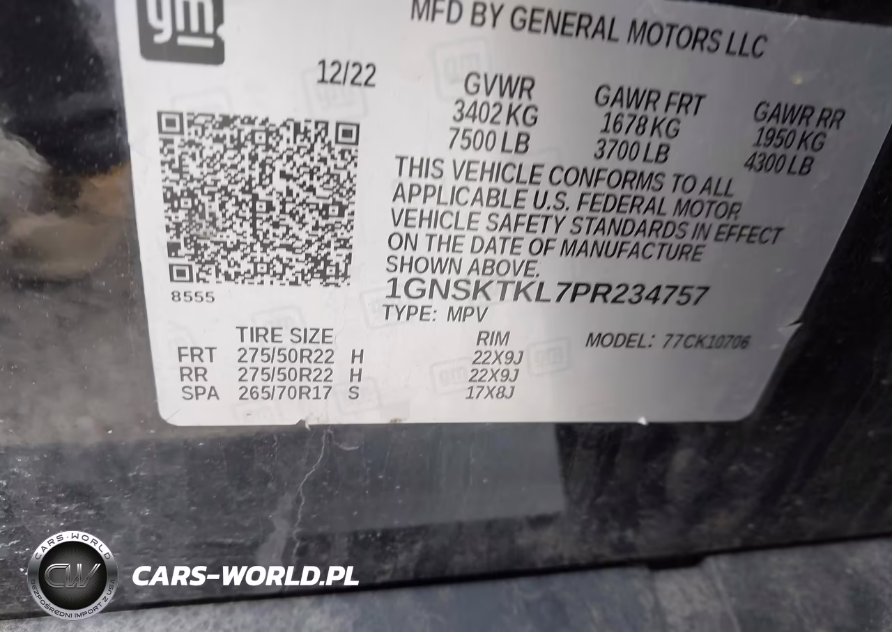 2023 Chevrolet Tahoe 4Wd High Country VIN:1GNSKTKL7PR234757 - 9