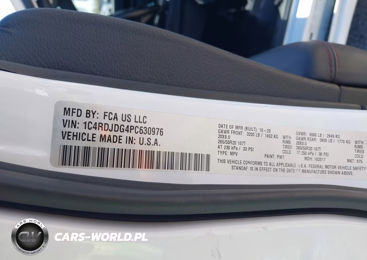 2023 Dodge Durango Gt Plus Awd VIN:1C4RDJDG4PC630976 - 9