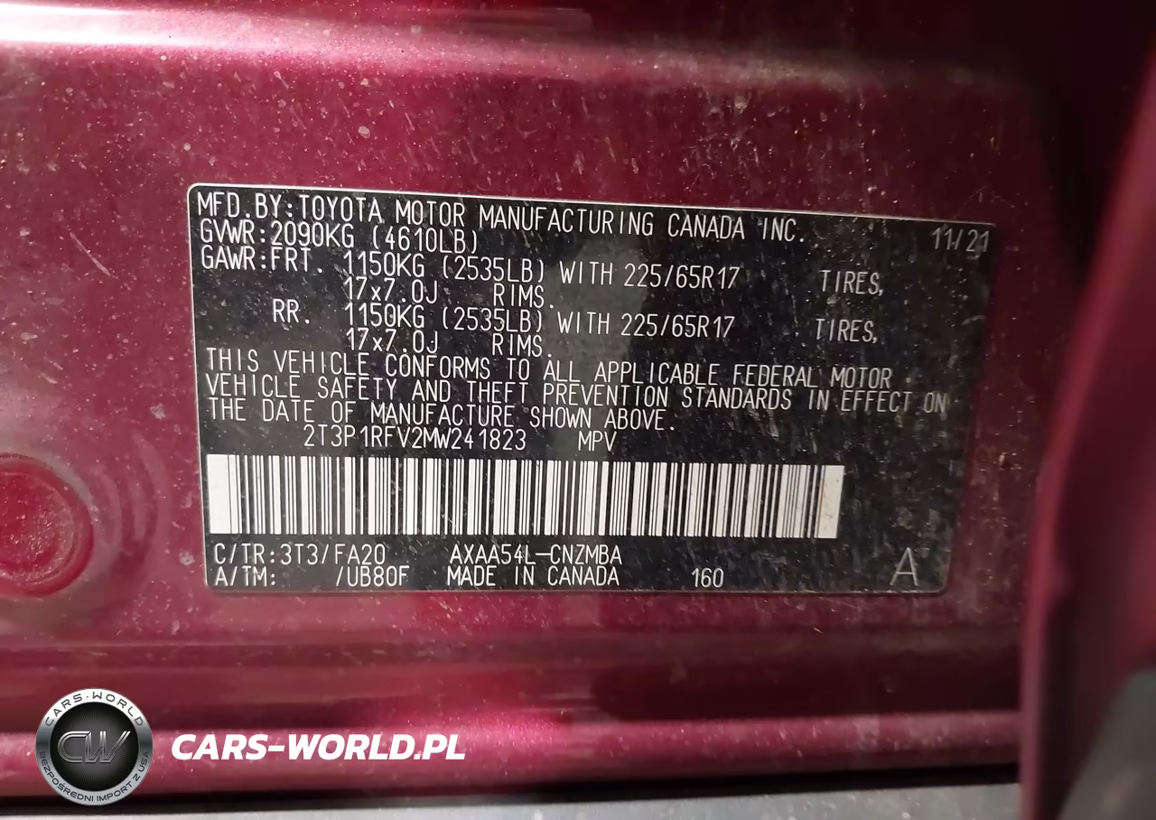 2021 Toyota Rav4 Xle VIN:2T3P1RFV2MW241823 - 9
