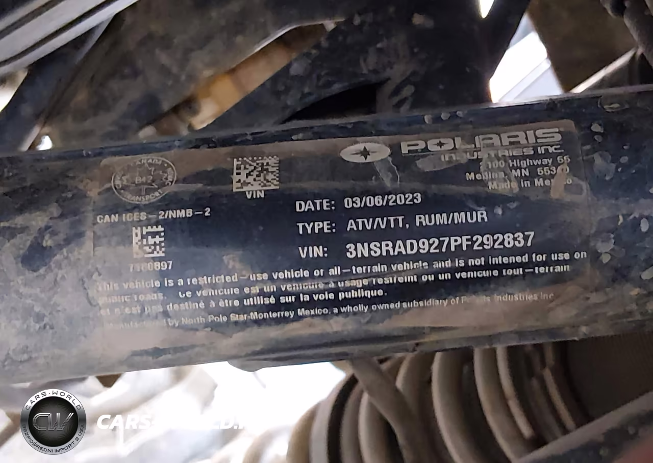 2023 Polaris Rzr Pro Xp Ultimate VIN:3NSRAD927PF292837 - 10