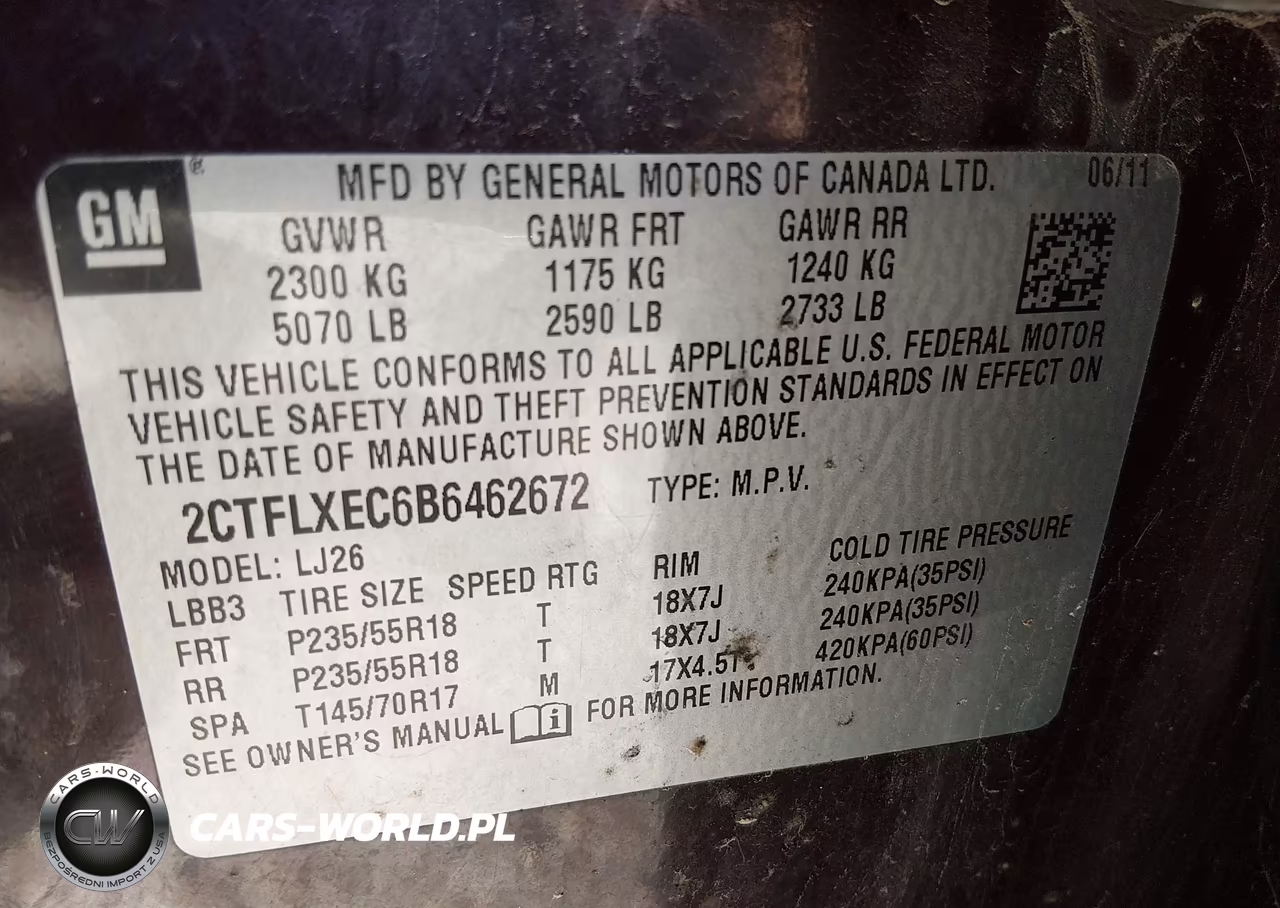 2011 GMC Terrain Slt-2 VIN:2CTFLXEC6B6462672 - 9