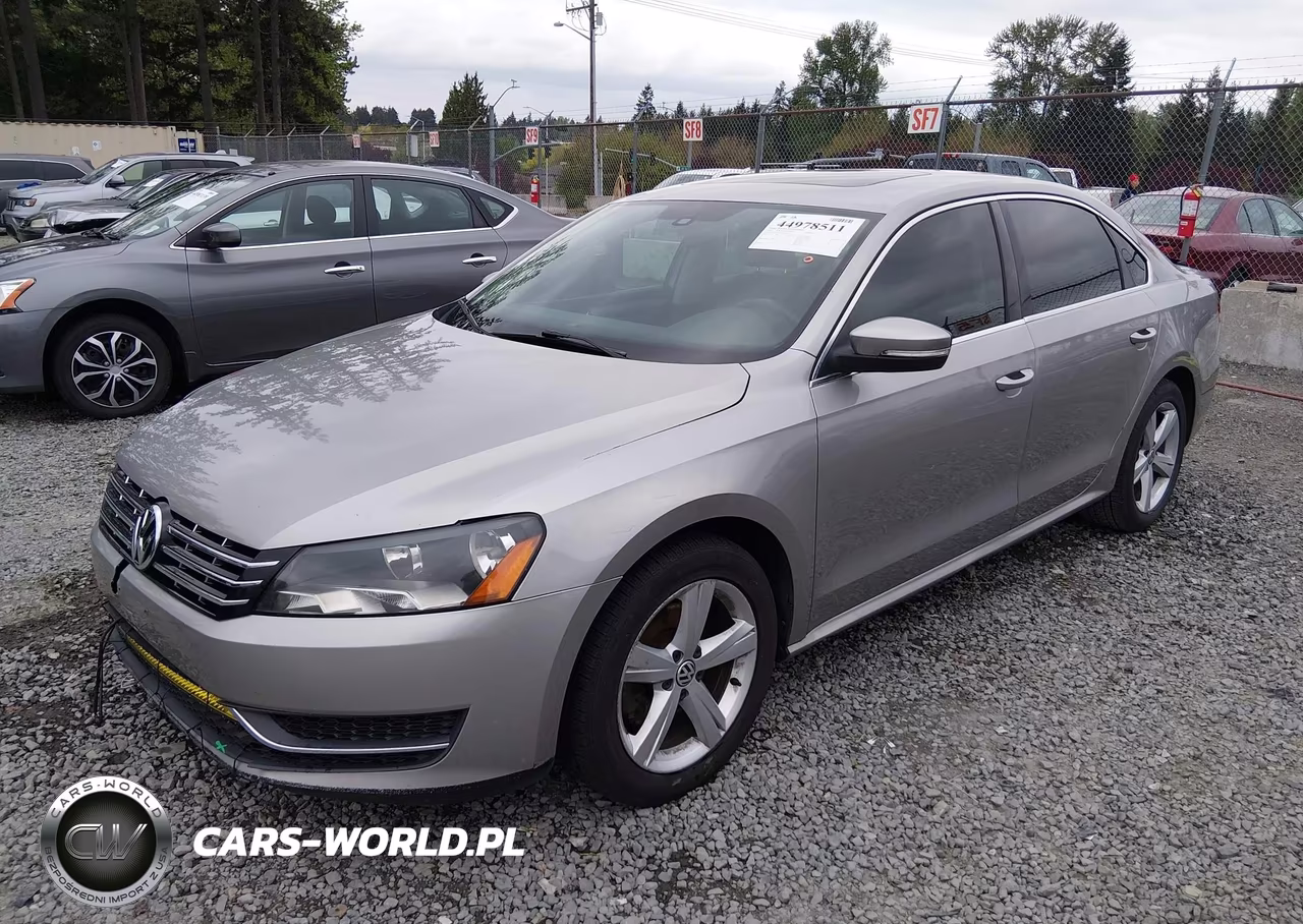 2013 Volkswagen Passat 2.0L Tdi Se VIN:1VWBN7A33DC003505 - 2