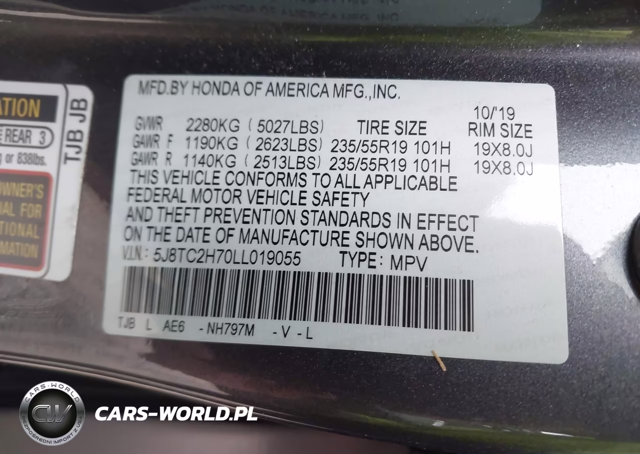 2020 Acura Rdx Advance Package VIN:5J8TC2H70LL019055 - 9