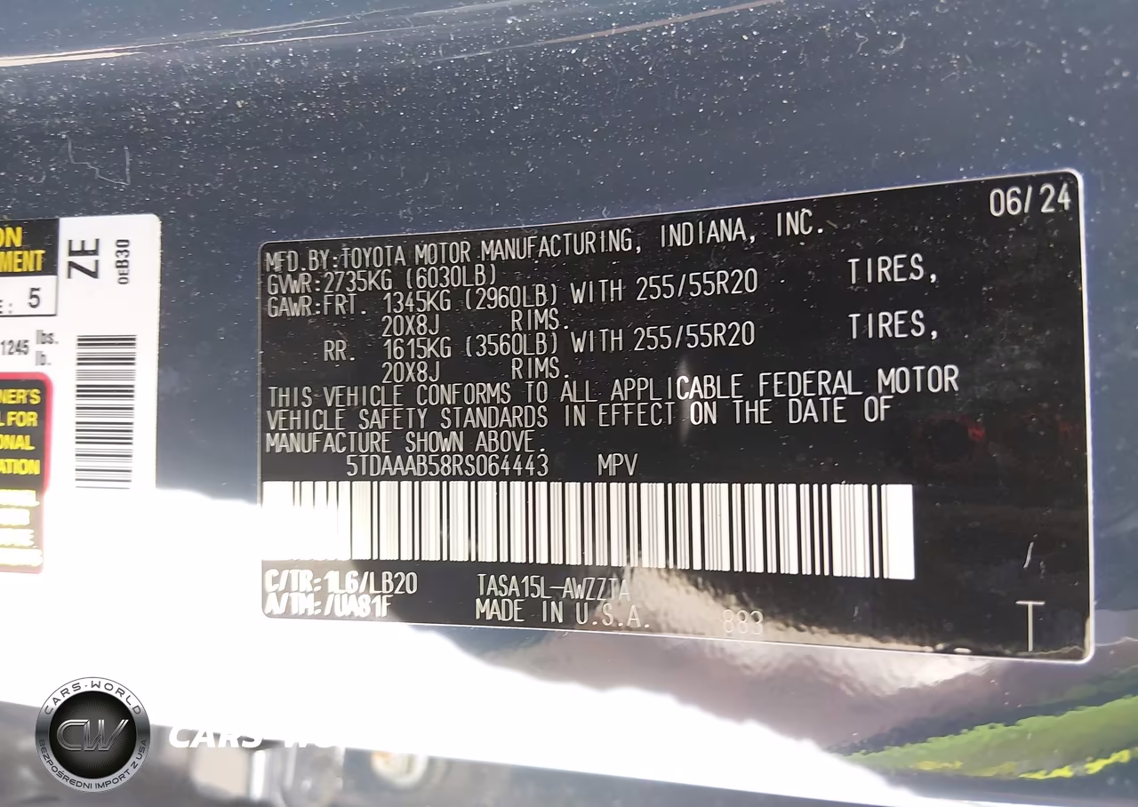2024 Toyota Grand Highlander Platinum VIN:5TDAAAB58RS064443 - 9