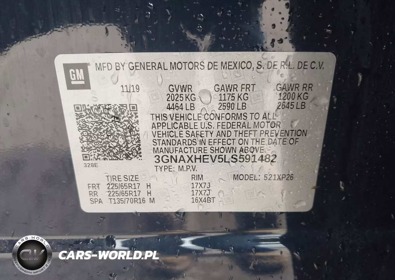 2020 Chevrolet Equinox Fwd Ls VIN:3GNAXHEV5LS591482 - 9