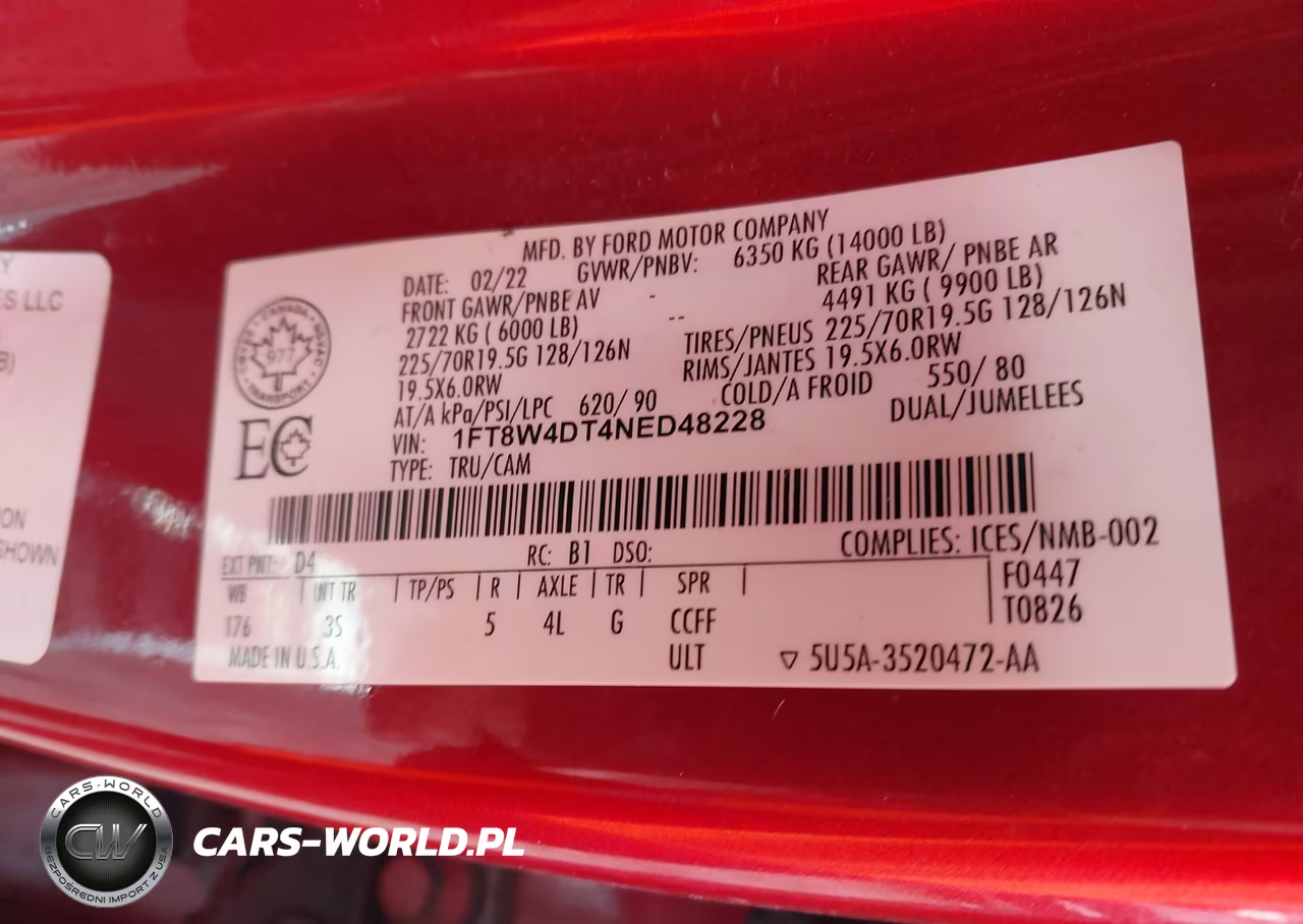 2022 Ford F-450 Xlt VIN:1FT8W4DT4NED48228 - 9