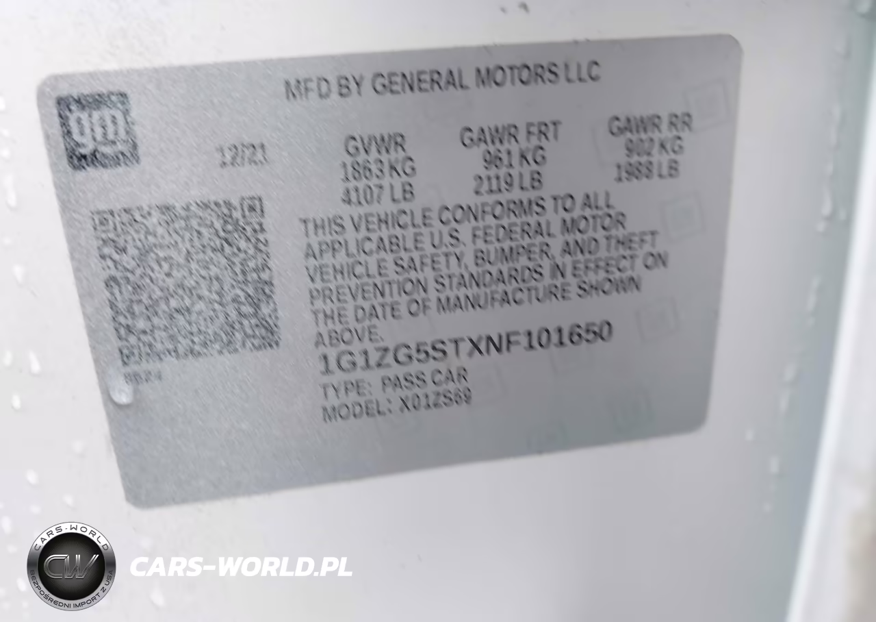 2022 Chevrolet Malibu Fwd Rs VIN:1G1ZG5STXNF101650 - 9