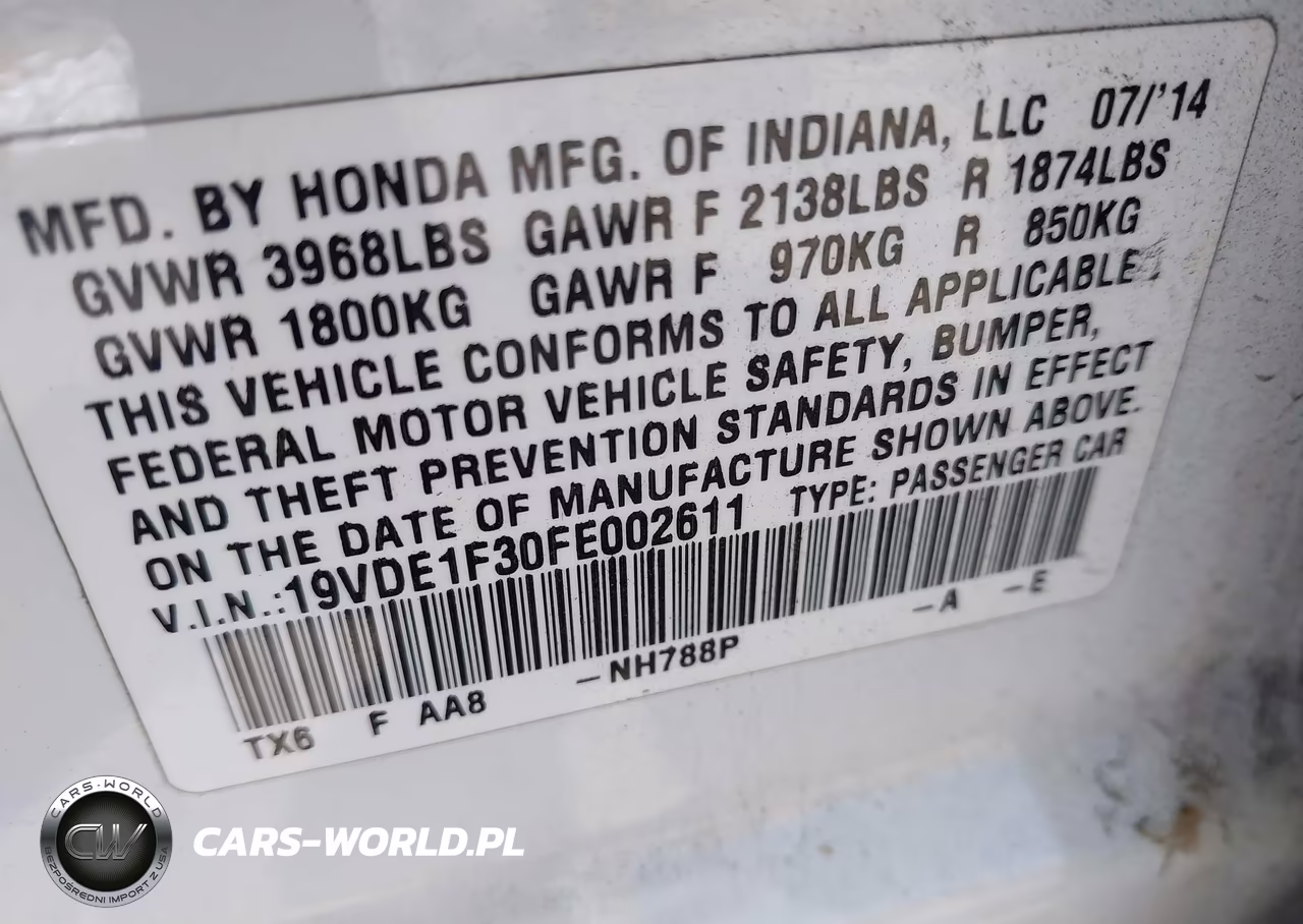 2015 Acura Ilx 2.0L VIN:19VDE1F30FE002611 - 9