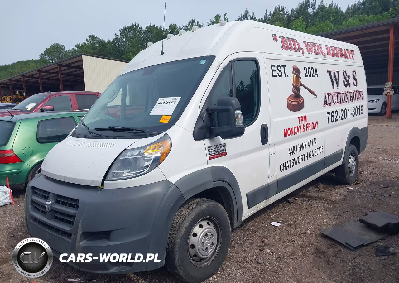 2018 Ram Promaster 2500 High Roof 159 Wb VIN:3C6TRVDG4JE156467 - 2