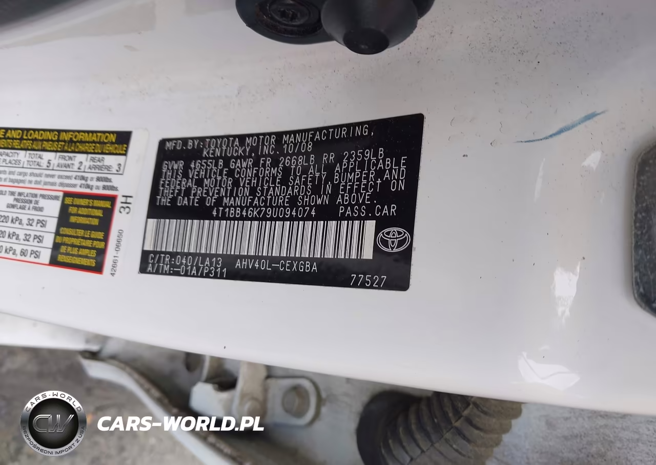 2009 Toyota Camry Hybrid VIN:4T1BB46K79U094074 - 9