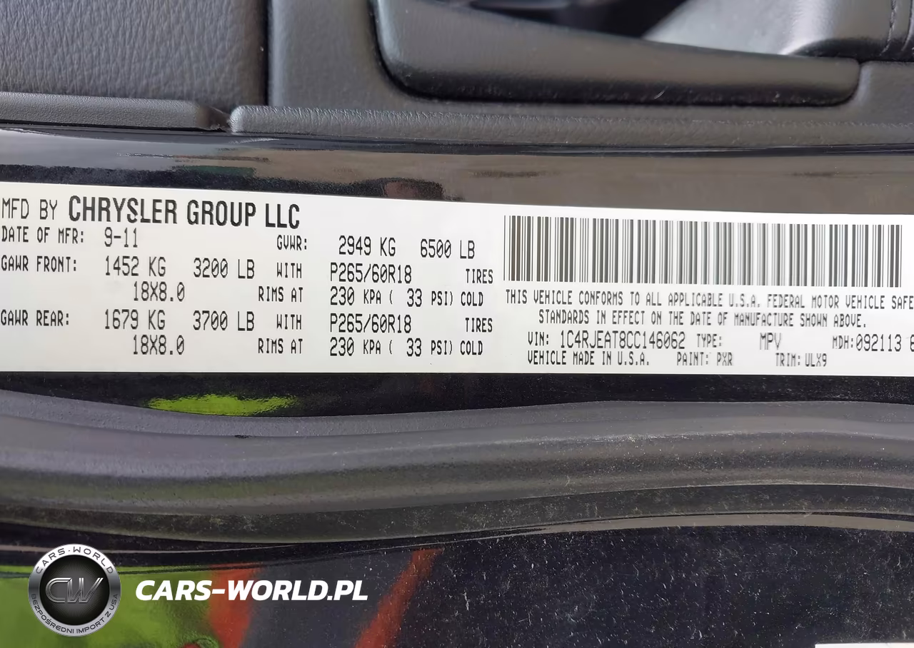 2012 Jeep Grand Cherokee Laredo VIN:1C4RJEAT8CC146062 - 9