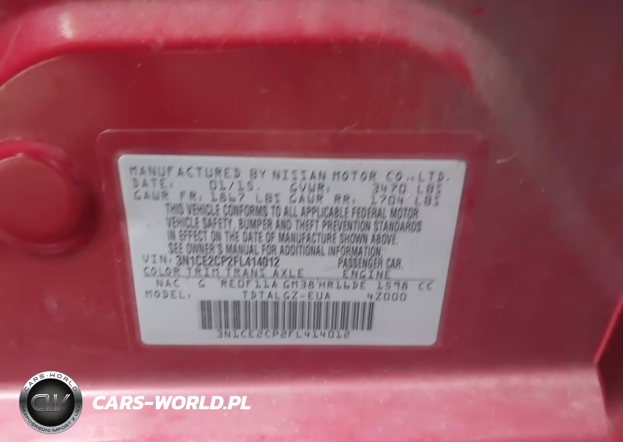 2015 Nissan Versa Note Sr VIN:3N1CE2CP2FL414012 - 9