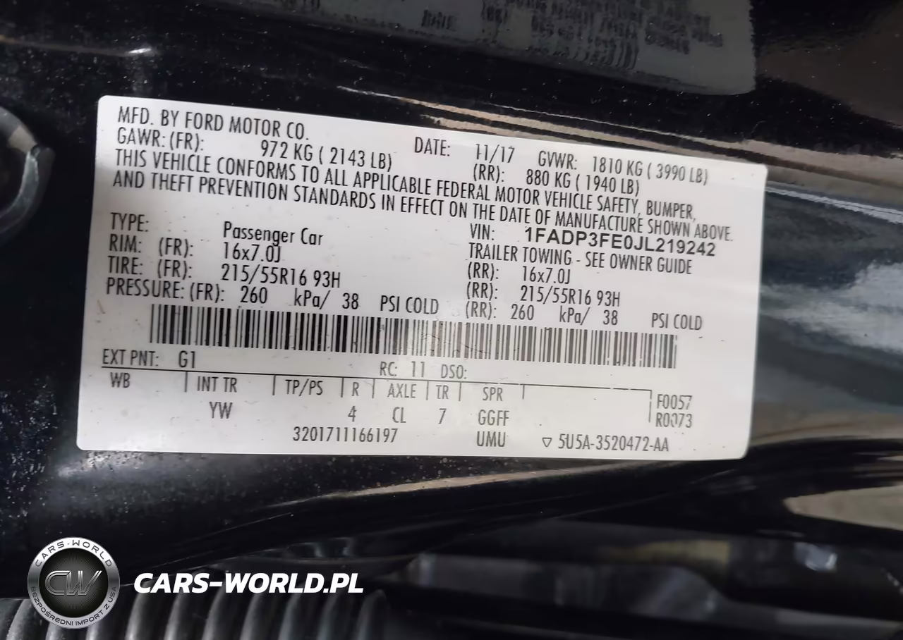 2018 Ford Focus Se VIN:1FADP3FE0JL219242 - 9
