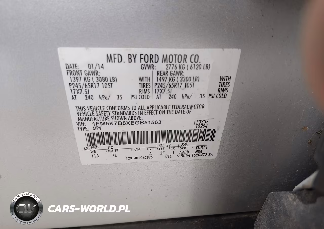 2014 Ford Explorer VIN:1FM5K7B8XEGB51563 - 9