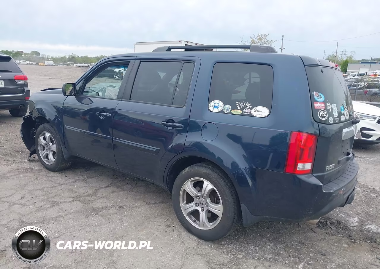 2012 Honda Pilot Ex-L VIN:5FNYF4H52CB014612 - 3