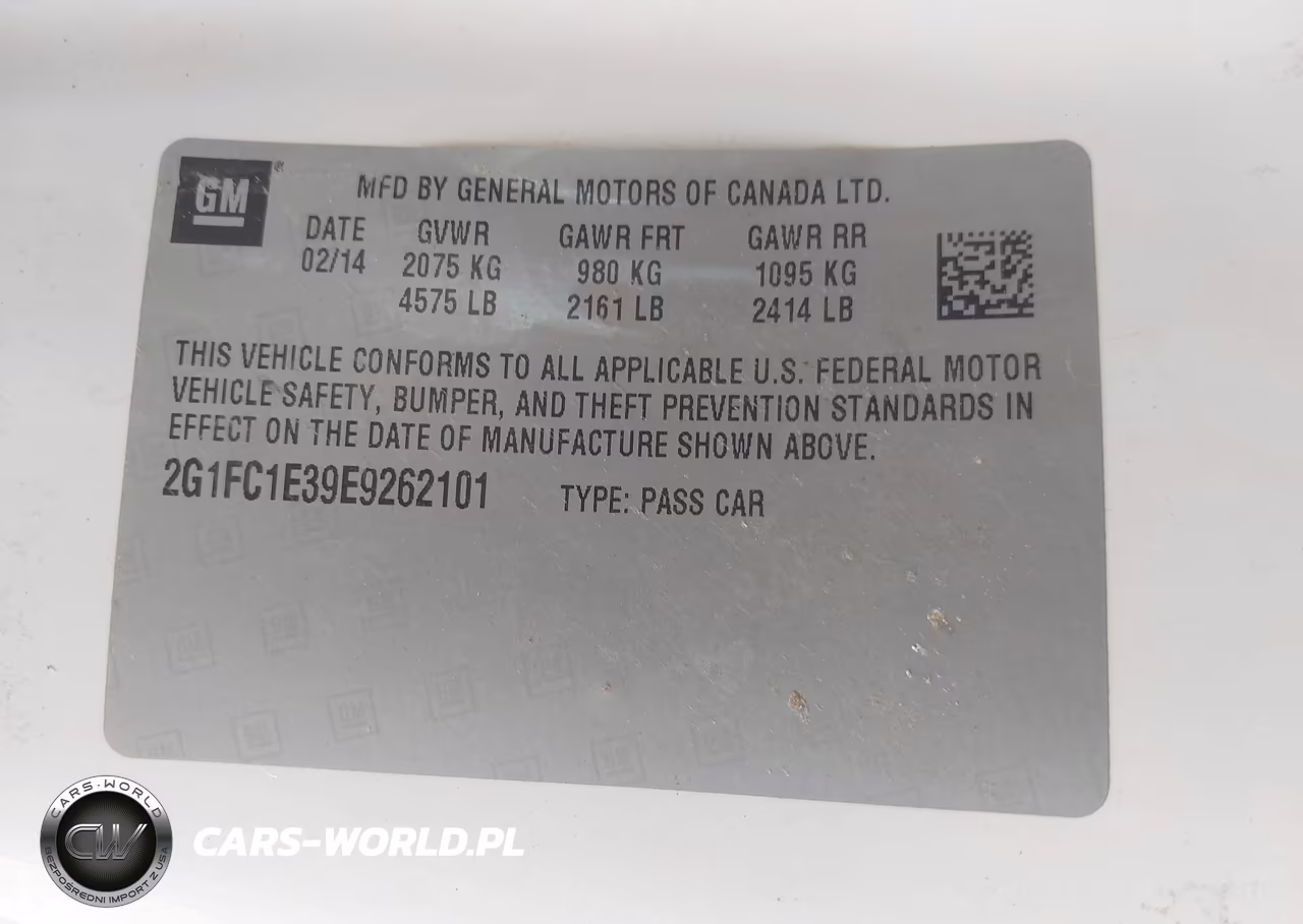 2014 Chevrolet Camaro 2Lt VIN:2G1FC1E39E9262101 - 9