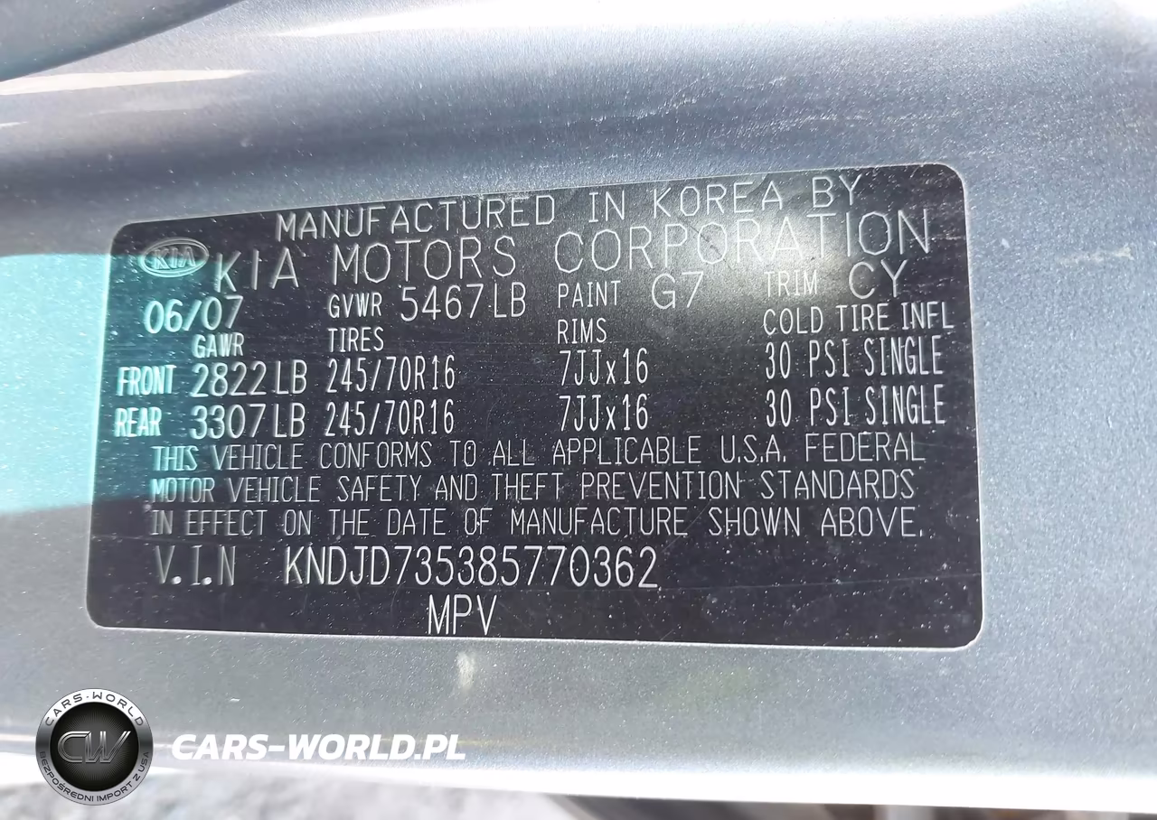 2008 Kia Sorento Lx Base VIN:KNDJD735385770362 - 9