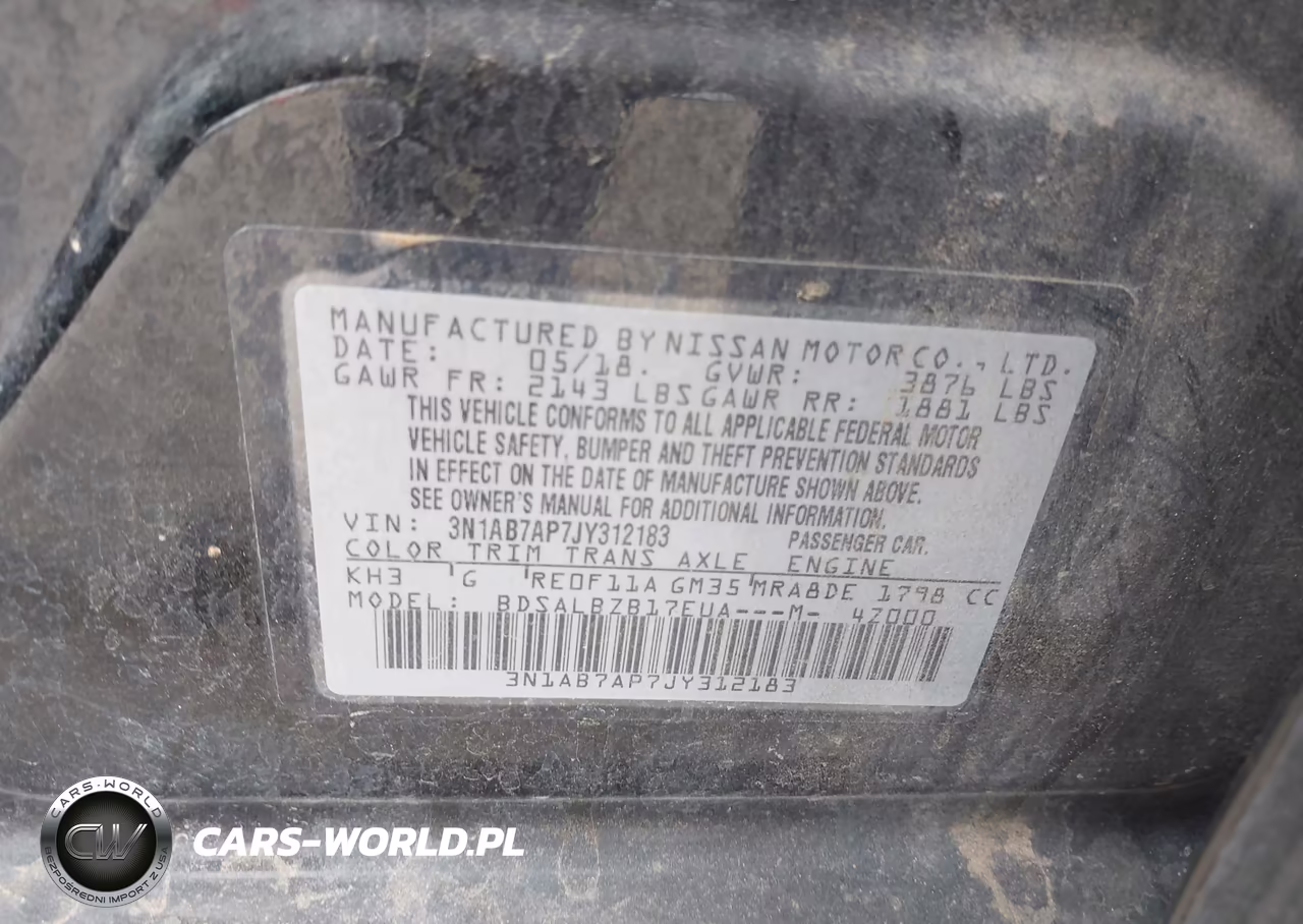 2018 Nissan Sentra S VIN:3N1AB7AP7JY312183 - 9