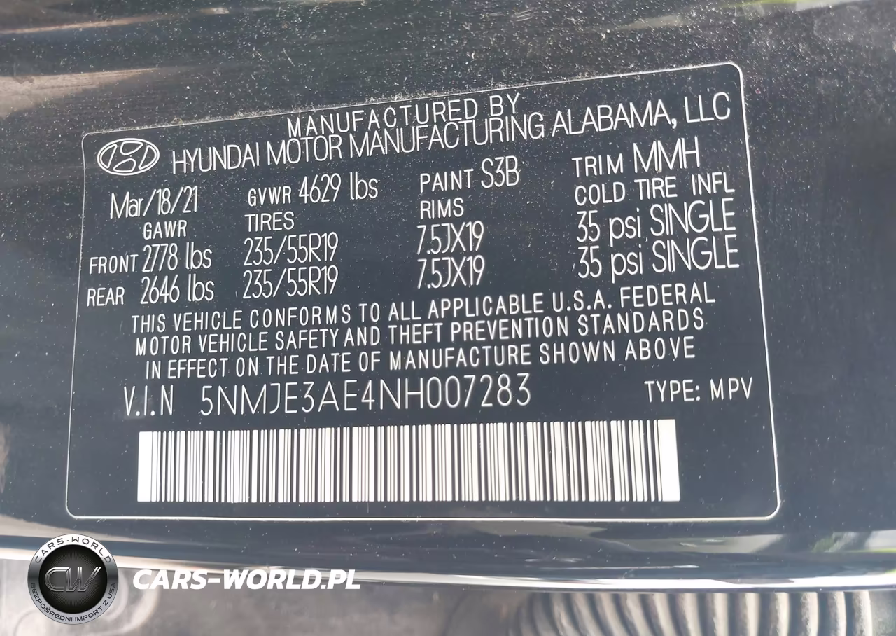 2022 Hyundai Tucson Limited VIN:5NMJE3AE4NH007283 - 9