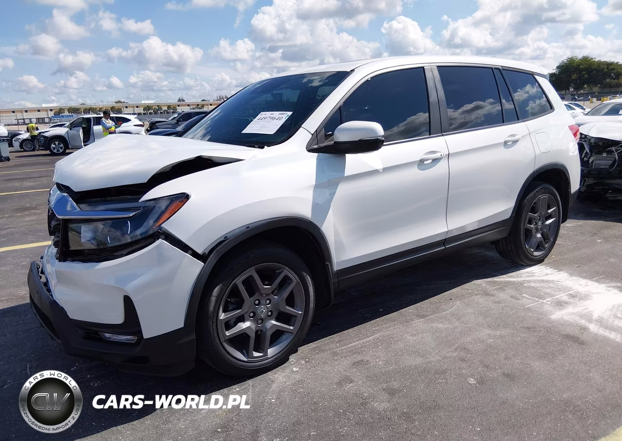2022 Honda Passport Awd Ex-L VIN:5FNYF8H54NB009745 - 2