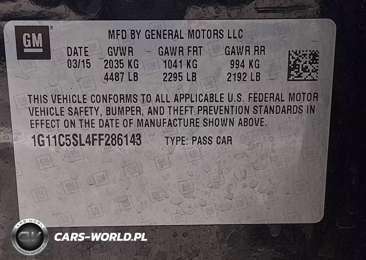 2015 Chevrolet Malibu 1Lt VIN:1G11C5SL4FF286143 - 9