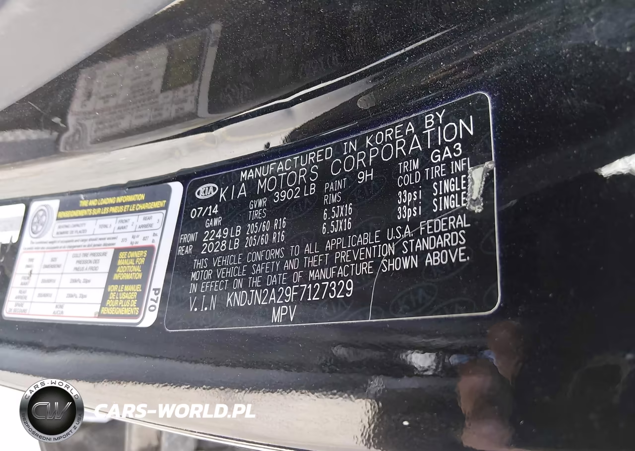 2015 Kia Soul VIN:KNDJN2A29F7127329 - 9