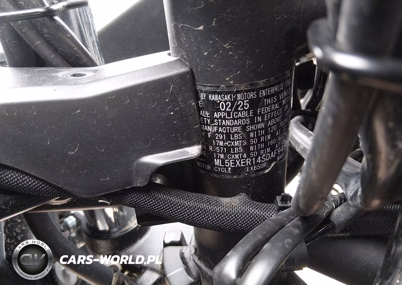 2025 Kawasaki Ex650 R VIN:ML5EXER14SDAF9454 - 10
