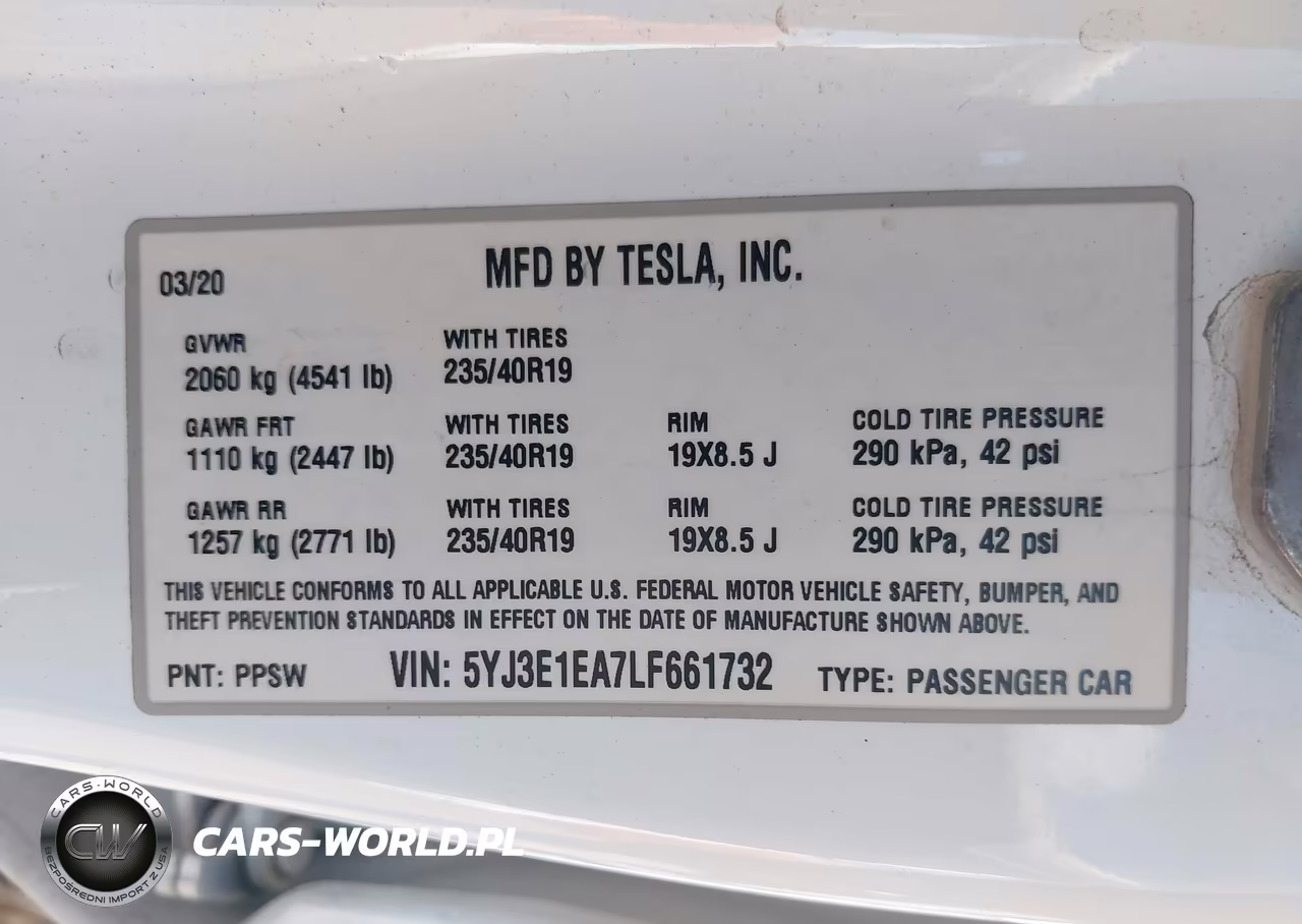 2020 Tesla Model 3 Standard Range Plus Rear-Wheel Drive-Standard Range Rear-Wheel Drive VIN:5YJ3E1EA7LF661732 - 9