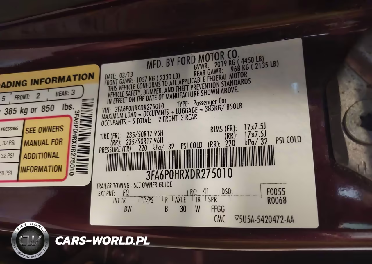 2013 Ford Fusion Se VIN:3FA6P0HRXDR275010 - 9