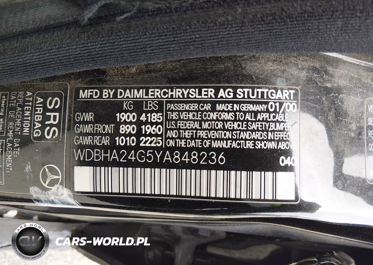 2000 Mercedes-Benz C 230 Kompressor VIN:WDBHA24G5YA848236 - 9