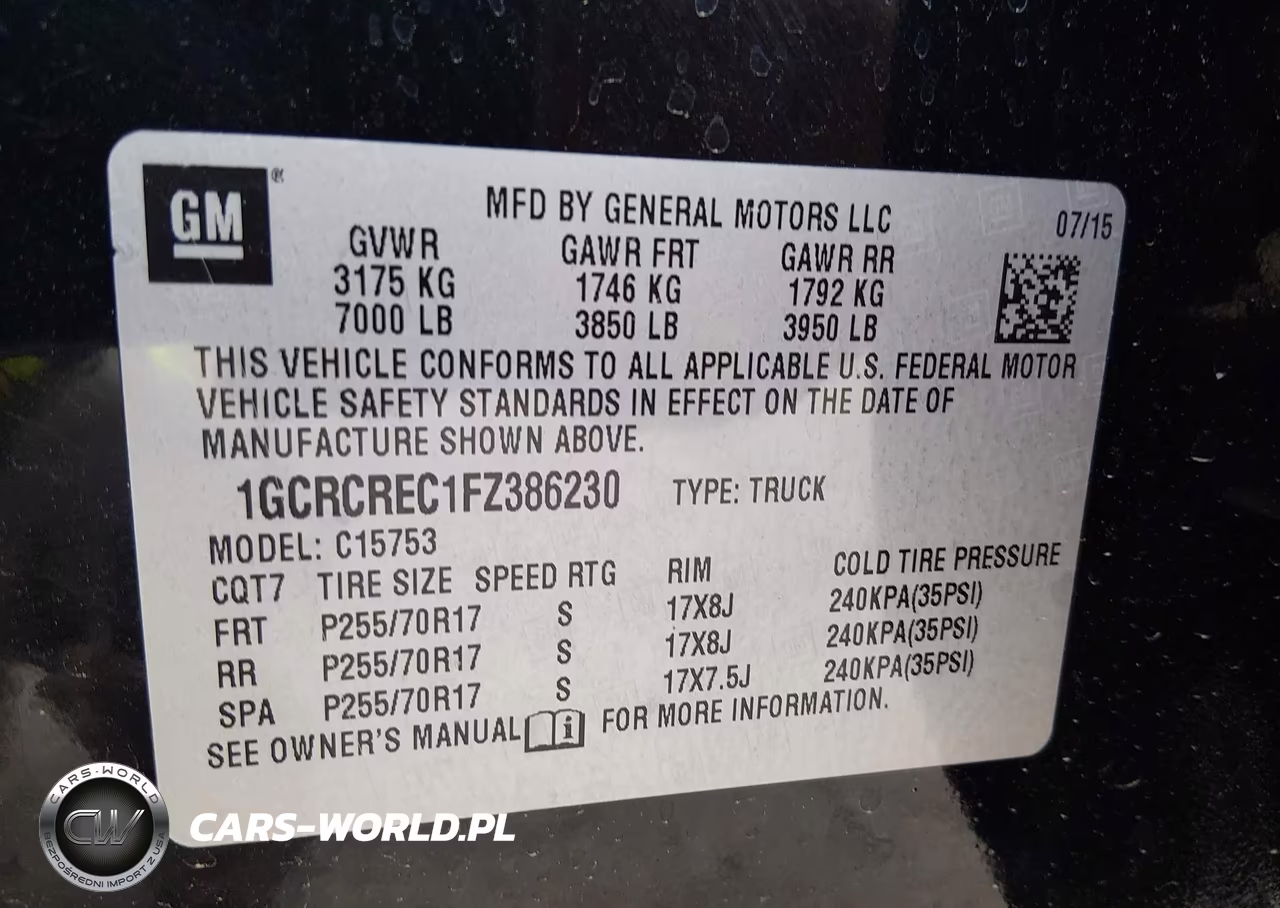 2015 Chevrolet Silverado 1500 1Lt VIN:1GCRCREC1FZ386230 - 9