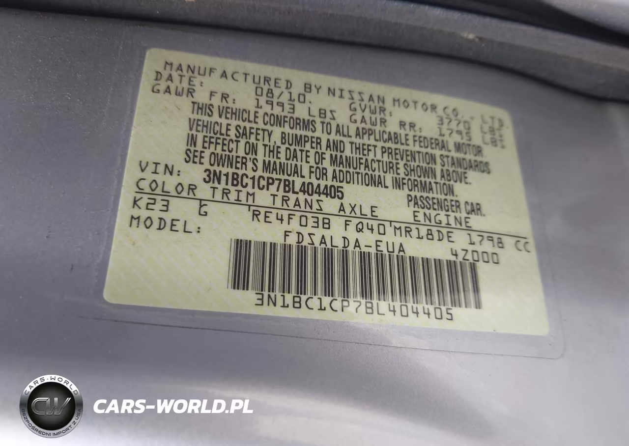 2011 Nissan Versa 1.8S VIN:3N1BC1CP7BL404405 - 9