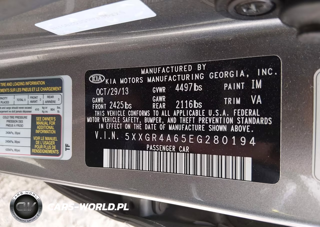 2014 Kia Optima Sxl Turbo VIN:5XXGR4A65EG280194 - 9